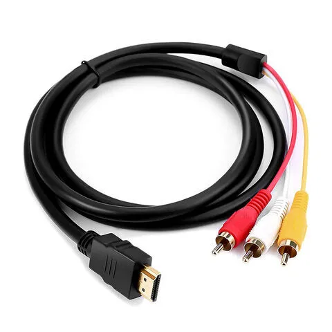 Großhandel Hdtv Zu 3 Rca Gelb Rot Weiß Audio Video Datenkabel Kabel Draht Hd Kabel 1080p Hdtv Zu 3 Rca Kabel Mit Mesh 1