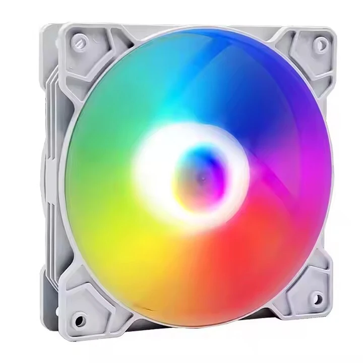 فن‌های خنک‌کننده کیس کامپیوتر Esgaming عمده‌فروشی‌های کم‌صدای DC 12v، رادیاتور چراغ‌های LED RGB 120 میلی‌متری برای گیمرهای کامپیوتر 1