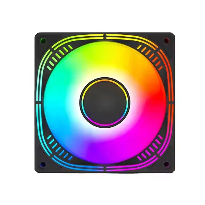 Esgaming Hot Sale 120mm Gaming Computer Cooling Cooler Argb Radiator Rgb Fan Uban sa Walay Kinutuban nga Salamin Para sa Pc Computer Case Tower 1
