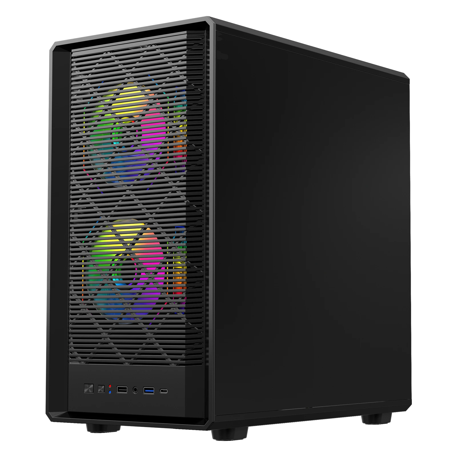 Coolzer visokokakovostno ohišje iz kaljenega stekla za igralne računalnike, ohišje za matično ploščo, stolp, mikro ATX/ITX, za namizni računalnik 1