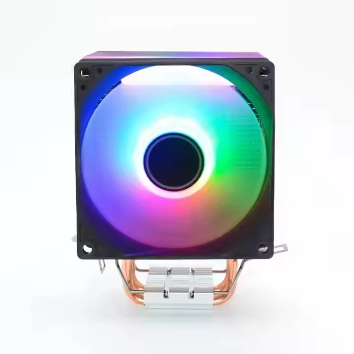 Wholesale 2 Heatpipe Gaming Pc Fan 92x92x25mm Rgb Air Cooler Fan With 3d Space Led Cover For Computer Gamer 1