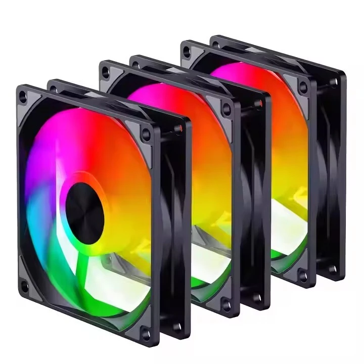 Esgaming Manufacturer Black White 4pin 20mm Argb Case Dc Cooling Fan Desktop 3pin Pwm Gaming Chassis Cpu Cooler 1