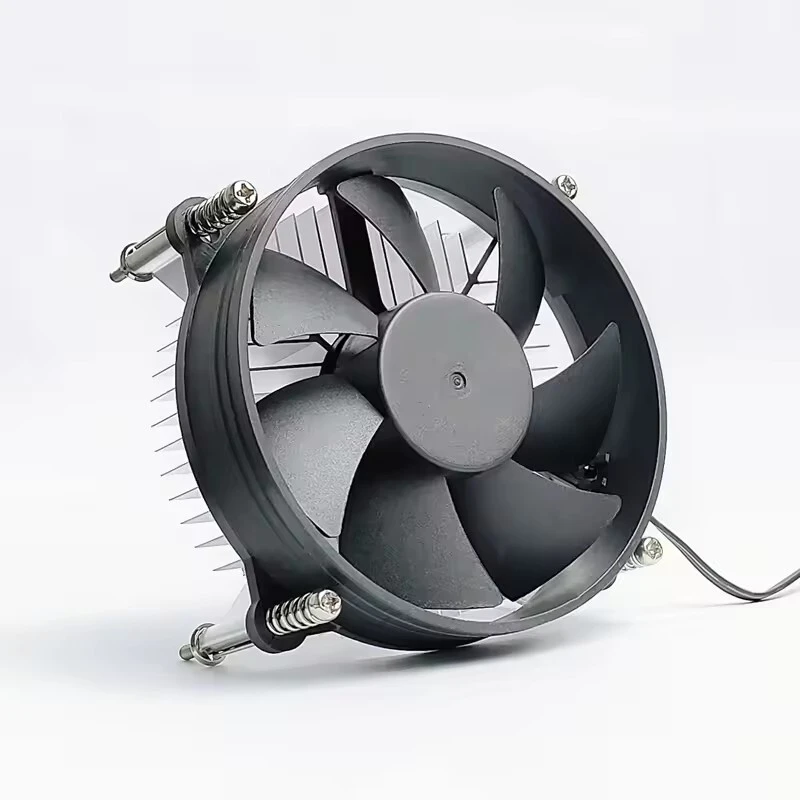 Kipas Pendingin CPU Komputer 90mm 3pin Intel LGA PC Hitam Kebisingan Rendah, Heatsink, Senyap, untuk Casing Komputer PC 1