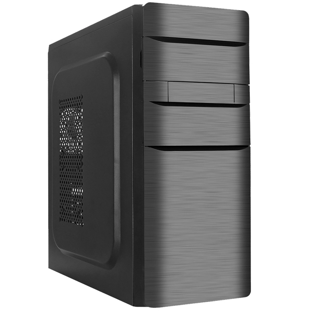 Nowoczesna, minimalistyczna obudowa komputerowa w stylu ATX, obudowa biurowa typu Tower do biura administracyjnego 1
