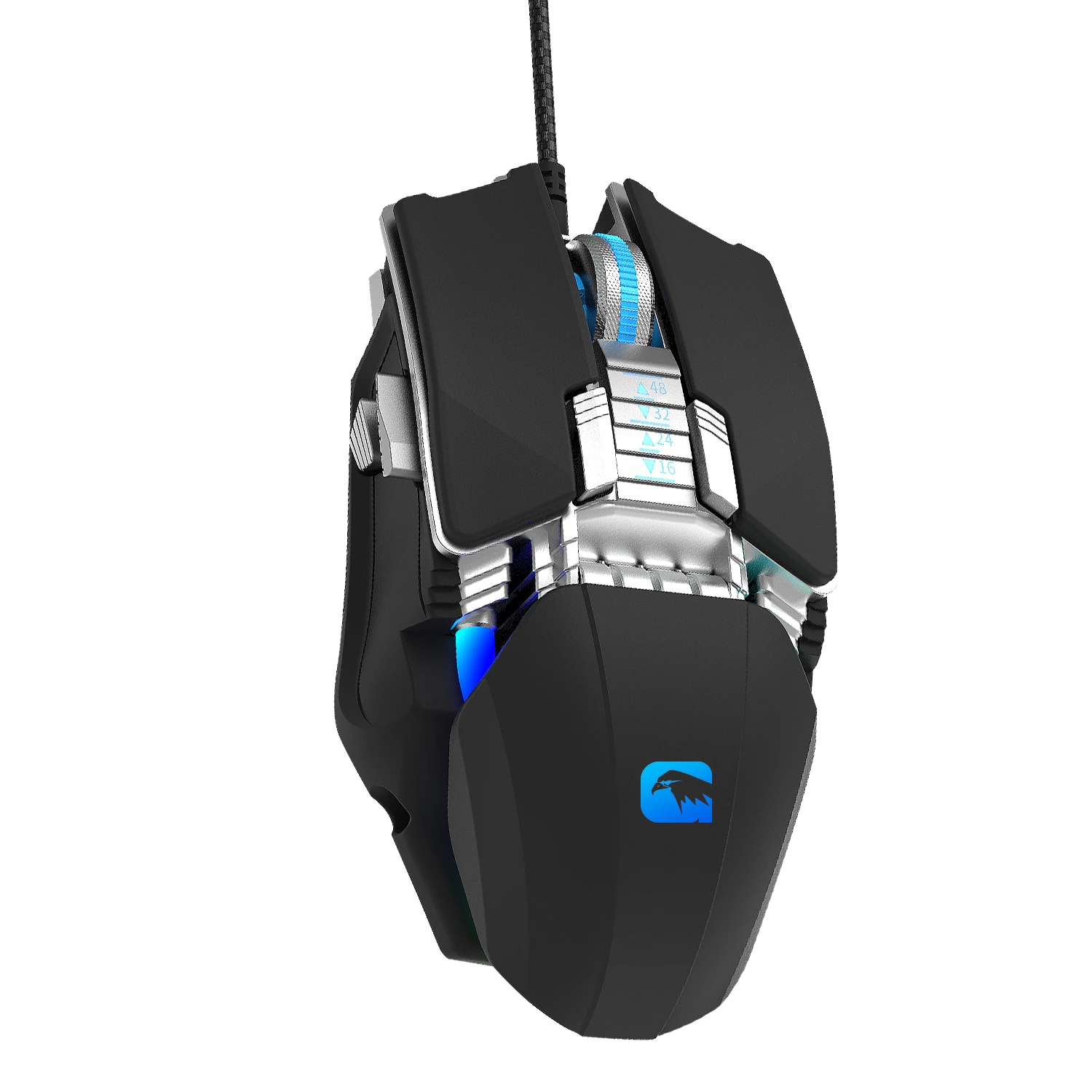 Coolzer Odm Oem Rgb Backlit 8000 Adjustable Dpi Gamer Wired Mouse 5d Black Optical Computer Ergonomic Rgb Gaming Mouse 1