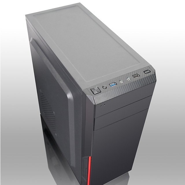 Spcc Plastic Office Cpu корпусунун шкаф системасы Slim Atx Mid-Tower ...