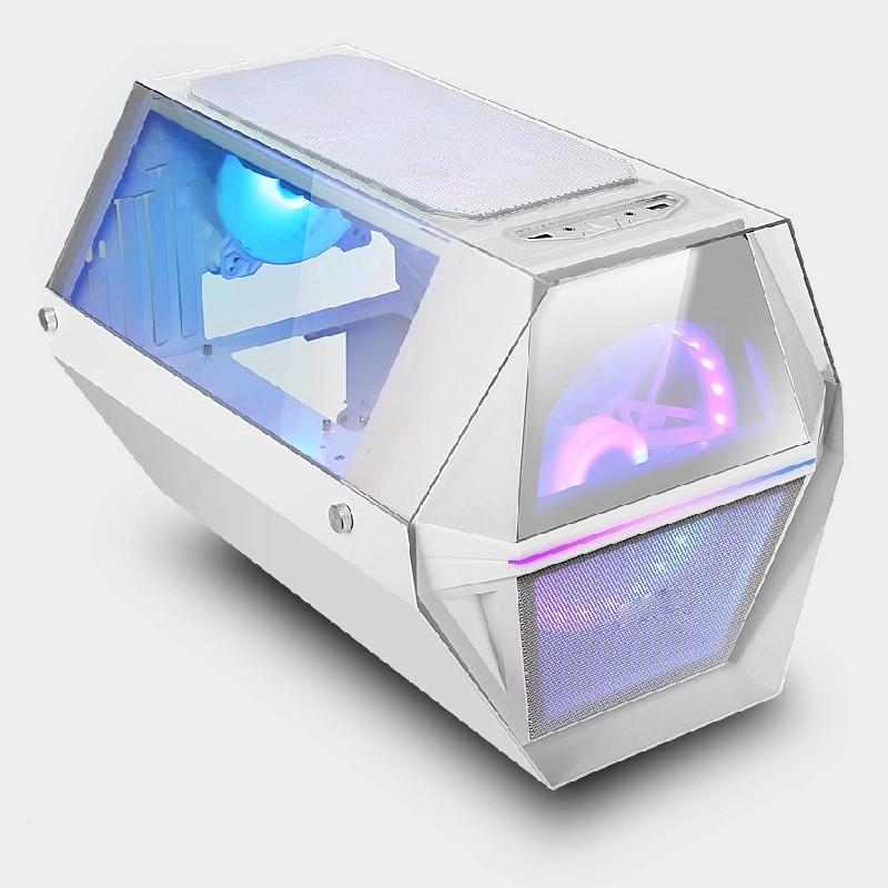 Case per computer da ufficio desktop di alta qualità, supporto per scheda madre ATX MATX, PC, CPU, ventola RGB, case per computer da gioco 1