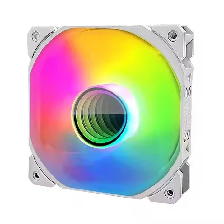 فن خنک کننده کیس کامپیوتر Esgaming با کیفیت بالا، 12 ولت DC و هیت سینک، دارای نورپردازی RGB LED 1