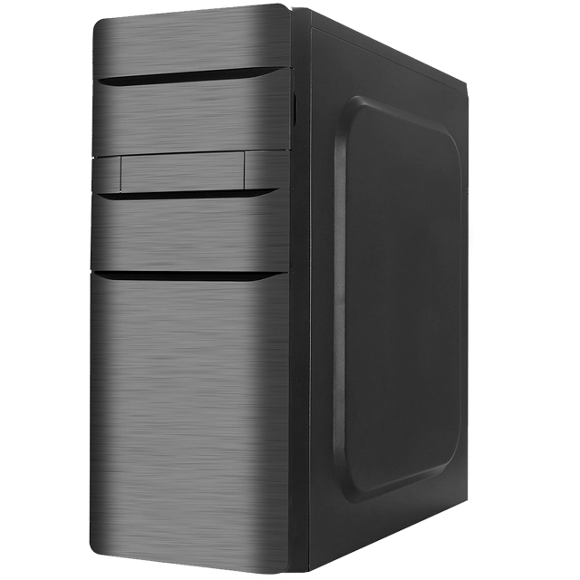 Simple Design System Pc Mid Tower Atx\micro Atx\miniatx Series Chassis Black Cpu Case Factory For Office Computer 1
