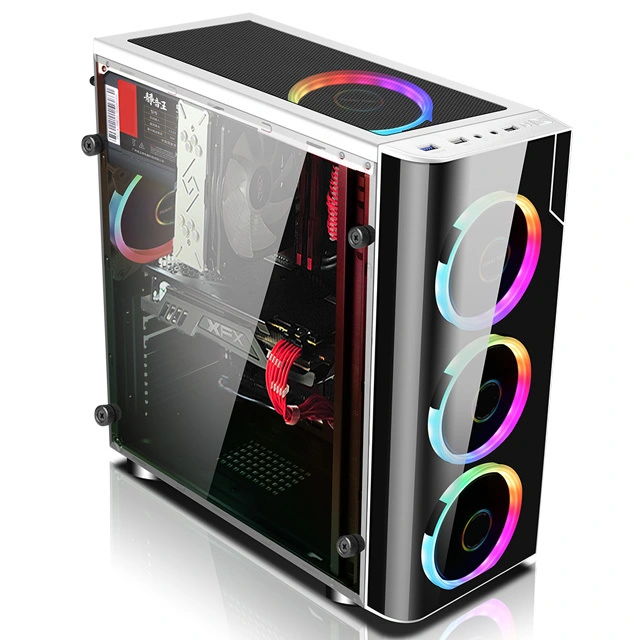 Plexiglass MATX ITX CPU Custom Gaming Computer Computer & أبراج لأجهزة Gamer PC 1