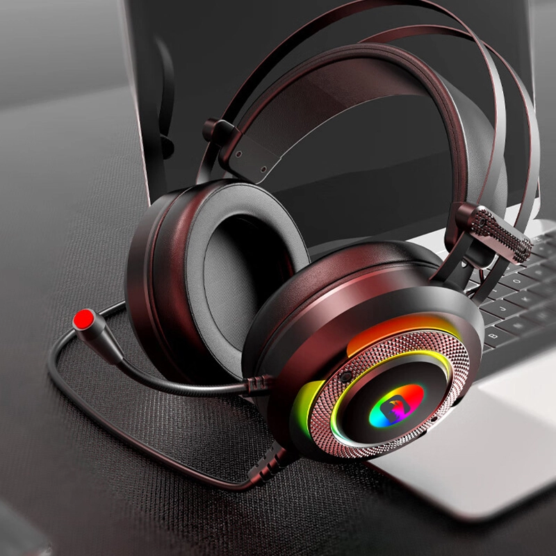 Cuffie da gioco per PC con suono surround 7.1 Coolzer Manufacturer, cuffie da gioco cablate over-ear da 3,5 mm con microfono per computer da gioco 1