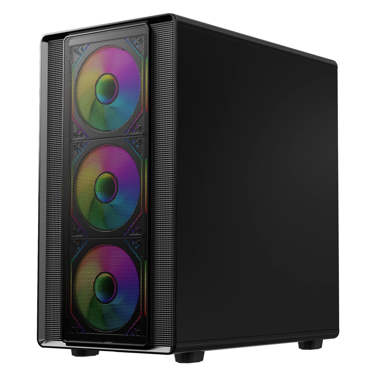 Coolzer gyártó Abs Mesh számítógépház RGB toronyház edzett üveg közép-torony micro-atx itx gamer számítógépház 1