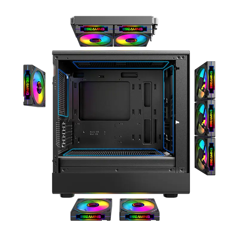 Stylish Good Pc Cases Black by ESGAMING 4