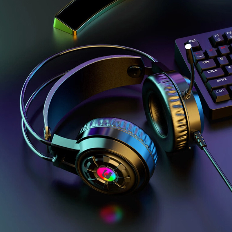 3.5mm 7.1 Surround Sound USB Wired Computer PC Gaming Headphones nga adunay Mic Factory G550 1