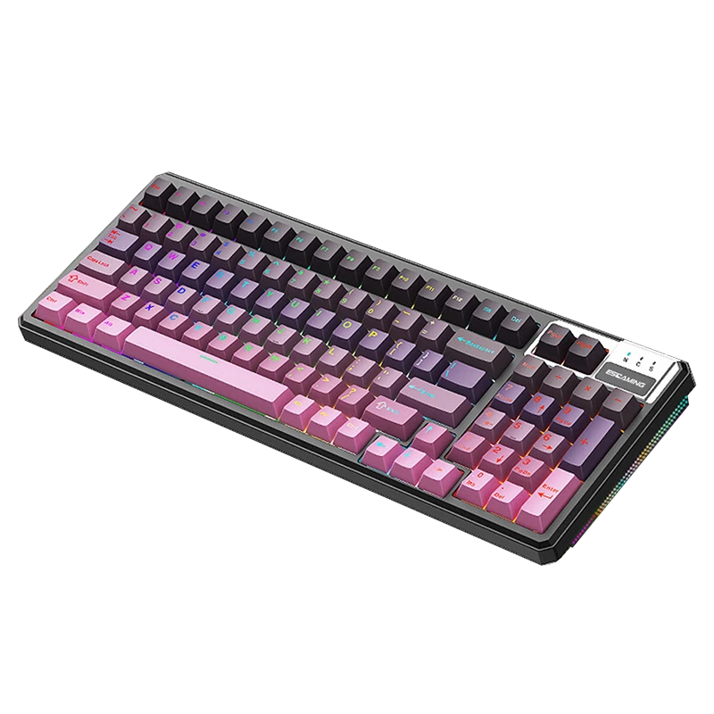 Tastiera da gioco meccanica RGB con struttura a guarnizione sostituibile a caldo, 98 tasti PBT, 96% Gamer CK98 1
