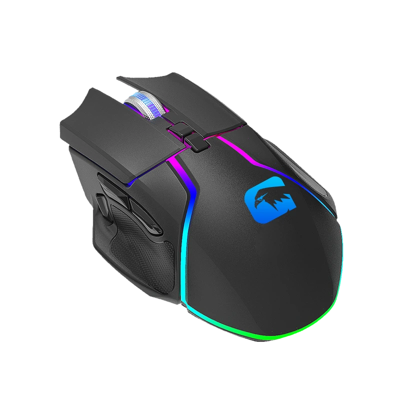 Mouse da gioco ottico cablato RGB 7D ergonomico DPI regolabile Gamer 6400 Factory M203 1