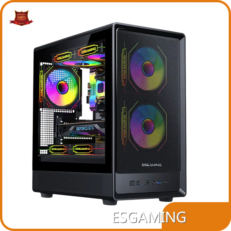 Beste PC-Gehäuse in Schwarz von ESGAMING 1