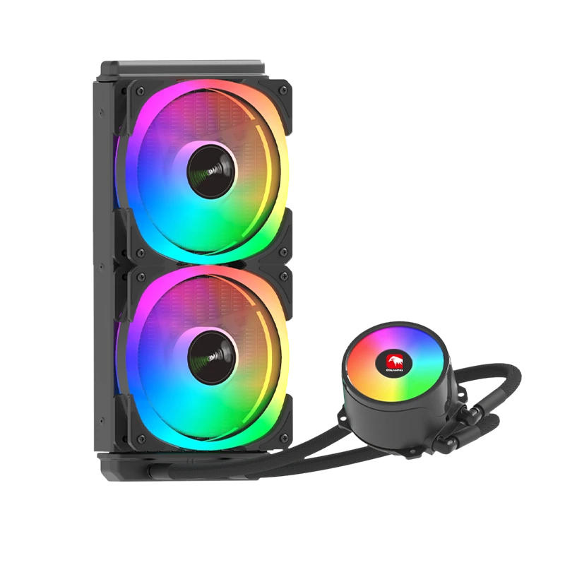 Radiatore di raffreddamento ad acqua per PC Intel/AMD ARGB con base in rame personalizzata da 120/240/360 mm RGB01 1