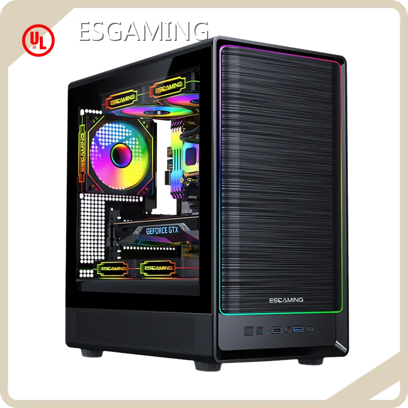 Boîtier PC Gaming DIY Noir - - ESGAMING 1