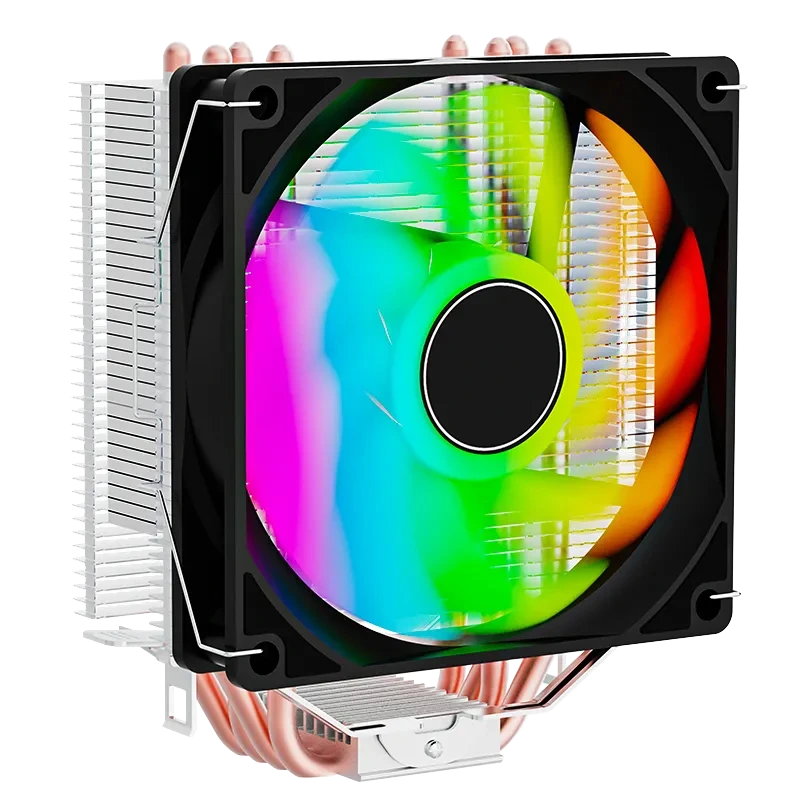 Vendita diretta in fabbrica 4 tubi di calore da 120 mm colorati per computer da gioco, raffreddamento ad aria della CPU EZ-4A 1