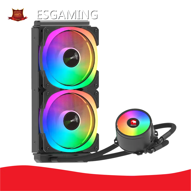 အရည်မှ အရည်အအေးပေးစက်သို့ CPU အရည်အအေးပေးစက် လက်ကားရောင်းချခြင်း - ESGAMING 1