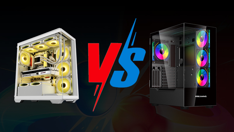 ミッドタワー vs フルタワー PC ケース：どちらが本当に理にかなって 