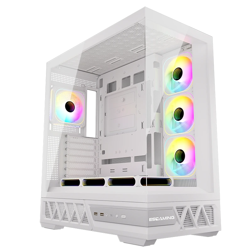 High Airflow Premium Transparent Gaming Pc Case Plug Atx/matx Vertical Computer Cabinet Support RTX 5090 1