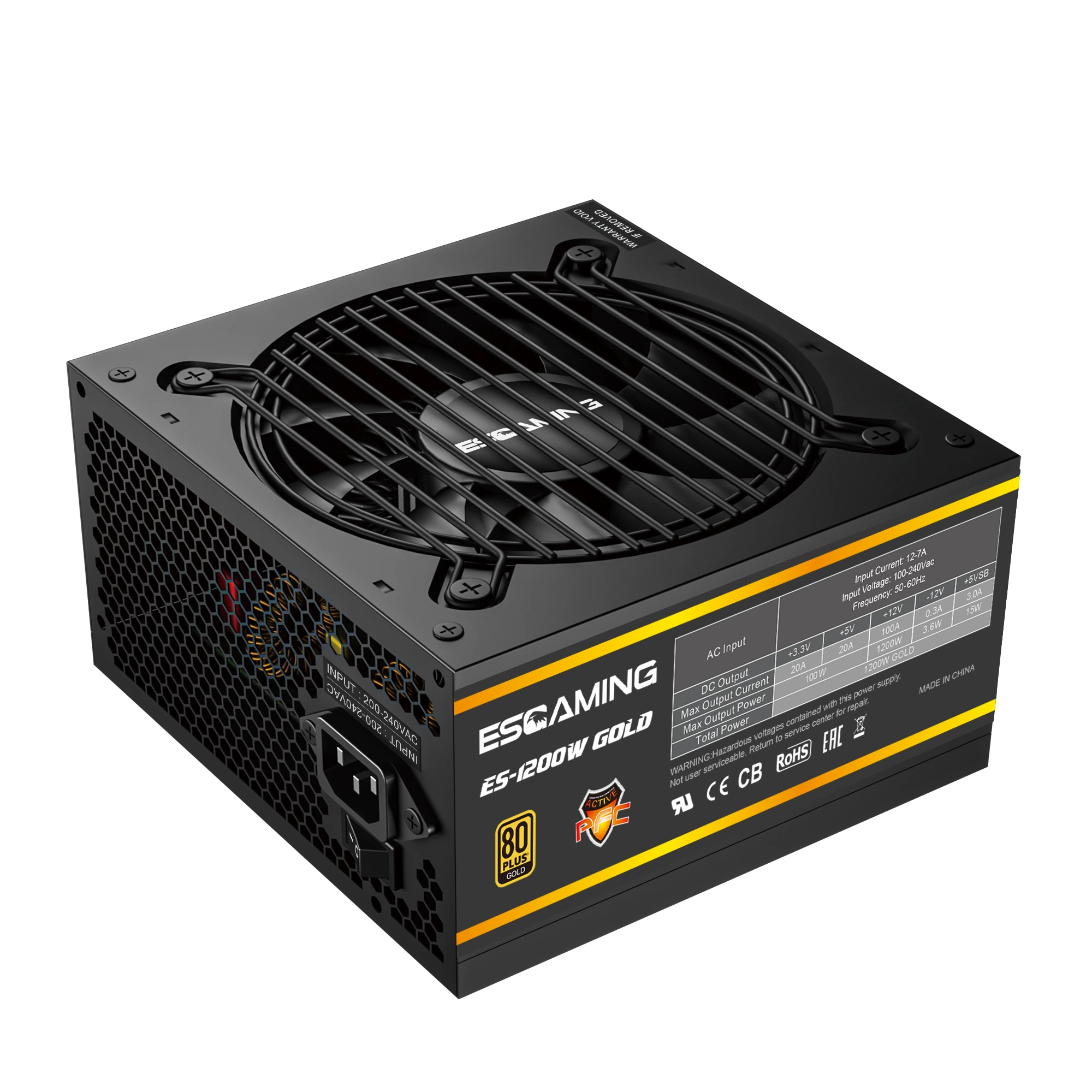 Fontes de alimentação para PC Essential For Game Master ES-1200W-GOLD 1